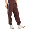 Spodnie damskie adidas Essentials 3-Stripes Fleece Loose-Fit brązowe JY3069