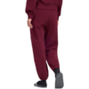 Spodnie damskie adidas Kit Small Logo Regular Cuffed bordowe KU7936