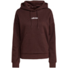 Bluza damska adidas Essentials Linear Fleece Hoodie brązowa JY4905