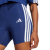 Spodenki damskie adidas Essentials 3-Stripes High Waisted Biker niebieskie JE1225