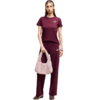 Koszulka damska Puma ESS Small No.1 Logo Tee(s) burgundowa 682373 24