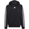 Bluza męska adidas Essentials 3-Stripes Fleece Hoodie czarna KY6602