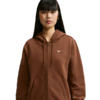Bluza damska Nike Studio Fleece Medium Weight jasny brąz IM8504 259