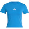 Koszulka damska adidas Essentials 3-Stripes Slim Baby jasnoniebieska KD2341