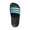 Klapki dla dzieci adidas Adilette Aqua Slides czarno-niebieskie JS2497