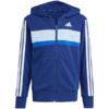 Dres dla dzieci adidas Seasonal Essentials Tiberio 3-Stripes French Terry granatowy JI6035