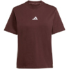 Koszulka damska adidas Essentials 3-Stripes Cotton brązowa JX7621