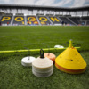 Zestaw znaczników pola Yakima Sport płaskie 24 szt. białe ze stojakiem 100555