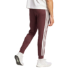 Spodnie męskie adidas Essentials 3-Stripes Fleece bordowe JD1853