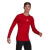 Koszulka męska adidas Compression Long Sleeve Tee czerwona  GU7336