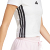 Koszulka damska adidas Essentials 3-Stripes Slim Baby biała JE1239