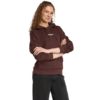 Bluza damska adidas Essentials Linear Fleece Hoodie brązowa JY4905