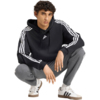 Bluza męska adidas Essentials 3-Stripes French Terry Hoodie czarna KY6605