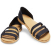 Sandały damskie Crocs Tulum Open Flat W czarne 206109 00W