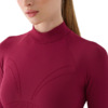 Koszulka damska 4F Longsleeve FNK F483 burgund 4FRAW24TFLOF483 60S