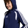 Bluza dla dzieci adidas Tiro 26 League Sweat Full Zip Hoodie granatowa KF3322