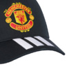 Czapka z daszkiem dla dzieci adidas Manchester United czarna KT0654