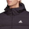 Kurtka męska adidas Helionic Hooded Down czarna HG8751