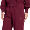 Spodnie damskie adidas Kit Small Logo Regular Cuffed bordowe KU7936