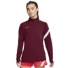 Bluzka damska Nike Nk Df Academy Dril Top bordowa BV6930 638