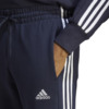 Spodnie męskie adidas Essentials French Terry Tapered Cuff 3-Stripes granatowe IC9406