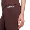 Legginsy damskie adidas Essentials Linear Cotton brązowe JY4886