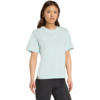 Koszulka damska adidas Essentials Small Logo Cotton jasnoniebieska JY4965