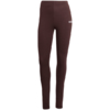 Legginsy damskie adidas Essentials Linear Cotton brązowe JY4886
