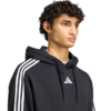 Bluza męska adidas Essentials 3-Stripes French Terry Hoodie czarna KY6605