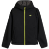 Kurtka dla chłopca 4F softshell M598 głęboka czerń 4FJWAW26TSOFM598 20S