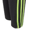 Spodnie dla dzieci adidas Train Essentials Aeroready czarno-zielone HZ0087