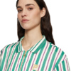 Koszulka damska polo Fila Lassance zielono-kremowa FAW0996 13382 