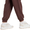 Spodnie damskie adidas Essentials Linear French Terry Cuffed brązowe JY4898