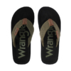 Klapki męskie Wrangler Zane Flipflop czarno-oliwkowe 20261061 58C