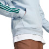 Bluza męska adidas Essentials Fleece 3-Stripes 1/4-Zip błękitna IJ8909