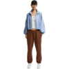Spodnie damskie Nike Studio Fleece jasny brąz IM8076 259