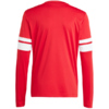 Koszulka dla dzieci adidas Squadra 25 Long Sleeve Jersey czerwono-biała JJ0041