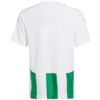 Koszulka dla dzieci adidas Striped 24 biało-zielona IW2138
