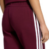 Spodnie damskie adidas Essentials 3-Stripes Fleece Slim bordowe KF8321
