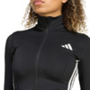Bluza damska adidas Workout Essentials 3-Stripes Zip Through czarna KB7843