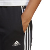 Spodnie damskie adidas Essentials 3-Stripes French Terry Cuffed czarne IC8770