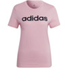 Koszulka damska adidas Loungwear Essentials Slim Logo Tee różowa HD1681