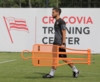 Mur piłkarski PRO 180 cm Niebieski