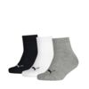 Skarpety Puma Kids Quarter 3P szare, białe, czarne 907375 08/1940110018