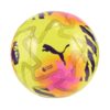 Piłka nożna Puma Orbita Mini Premier League Lights żółto-różowa 84722 01