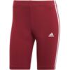 Spodenki damskie adidas Essentials 3-Stripes czerwone IM2846