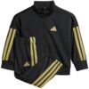 Dres dla dzieci adidas Essentials Climacool czarno-złoty JC8857