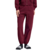 Spodnie damskie adidas Kit Small Logo Regular Cuffed bordowe KU7936