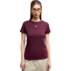 Koszulka damska Puma Ess Centered Cat Logo Tee burgundowa 692916 24