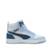 Buty dla dzieci Puma Rebound V6 Mid biało-niebieskie 393831 32